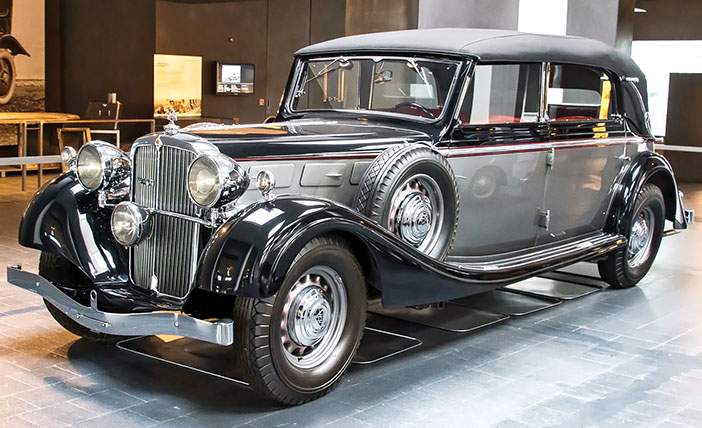 1937 Maybach SW38 Pullman Cabriolet museum