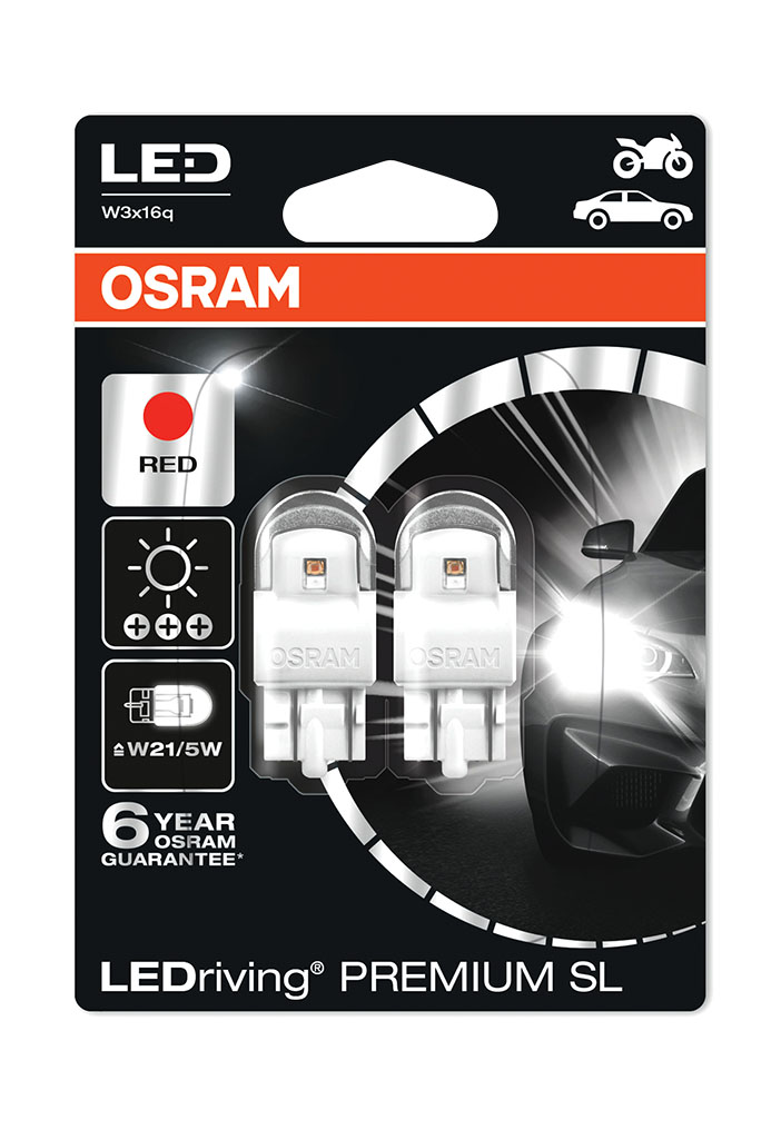 osram dam 7412103 LEDriving Premium SL W21 5W 7915R 02B Red
